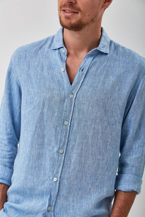 camisa de linho cru masculina