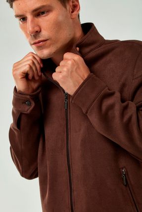 jaqueta suede marrom