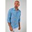 Camisa-ML-Listra-Fina-Leve---Azul-Com-Branco---Tamanho-G