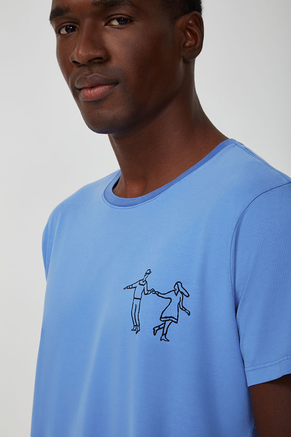 Camiseta-Bailando---V24-Azul-Royal-|-Tamanho-GG