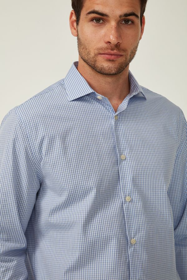 Camisa-Premium-Mini-Quadros-Bicolor--V24-Azul-C-Branco-|-Tamanho-P